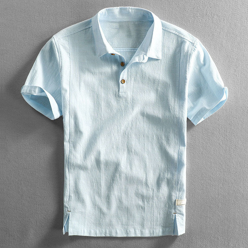 Edward | Men's Button-Neck Polo Shirt-MODAUTLET