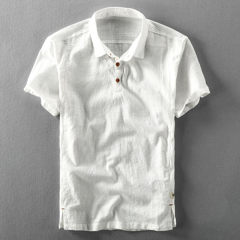 Edward | Men's Button-Neck Polo Shirt-MODAUTLET