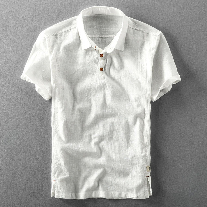 Edward | Men's Button-Neck Polo Shirt-MODAUTLET