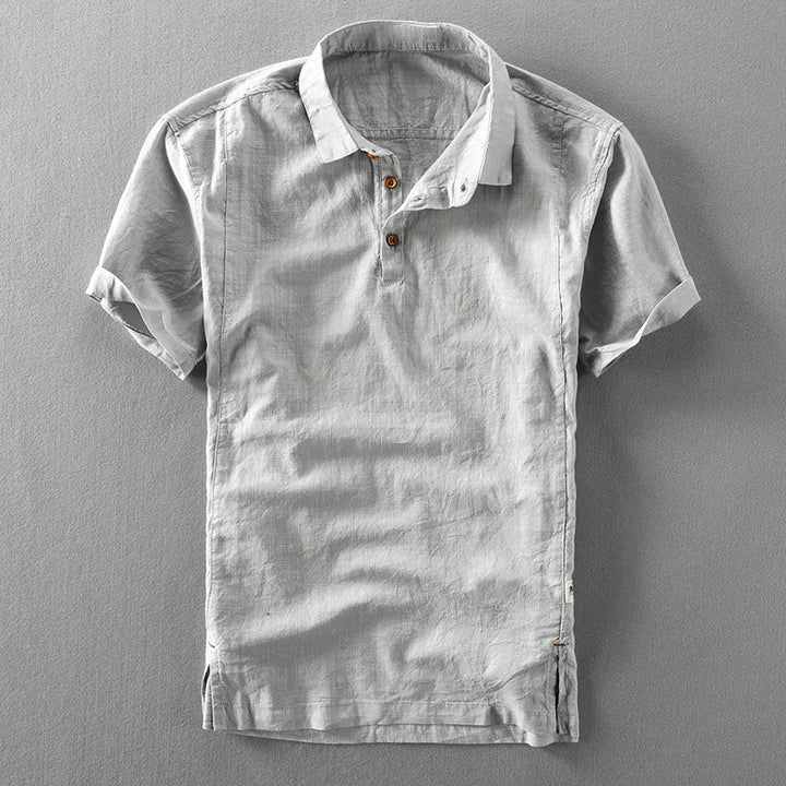 Edward | Men's Button-Neck Polo Shirt-MODAUTLET