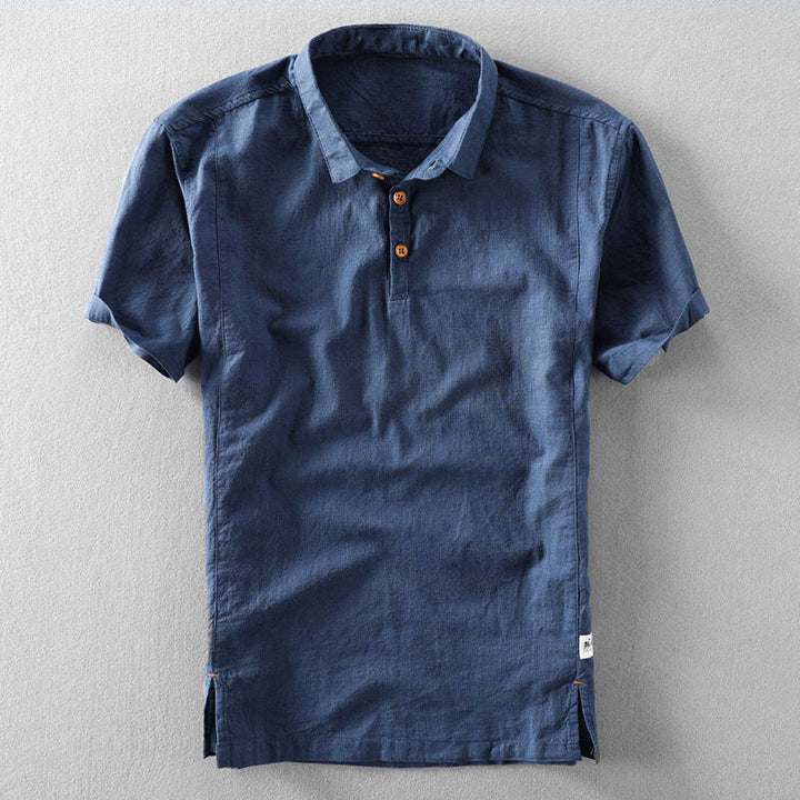 Edward | Men's Button-Neck Polo Shirt-MODAUTLET