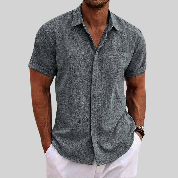 Edward | Men's Casual Button-Up Summer Shirt-MODAUTLET