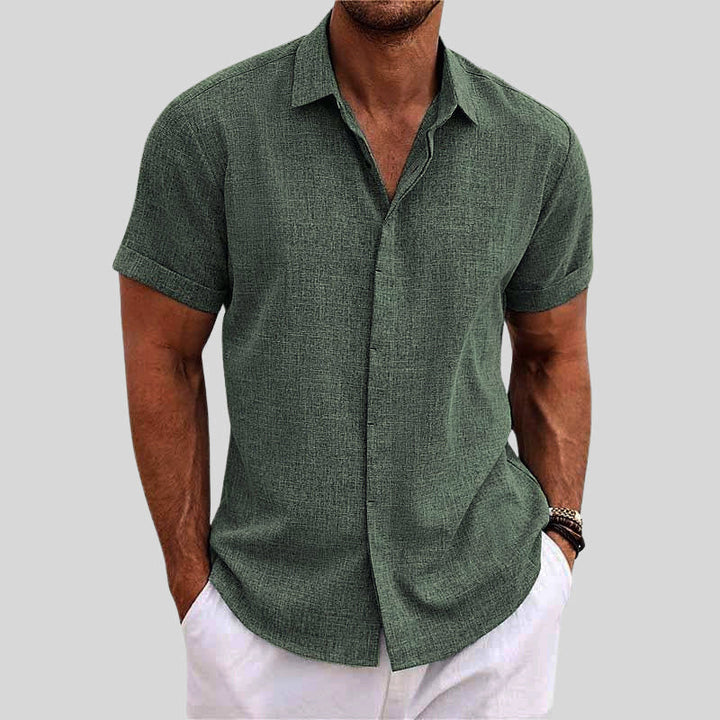 Edward | Men's Casual Button-Up Summer Shirt-MODAUTLET