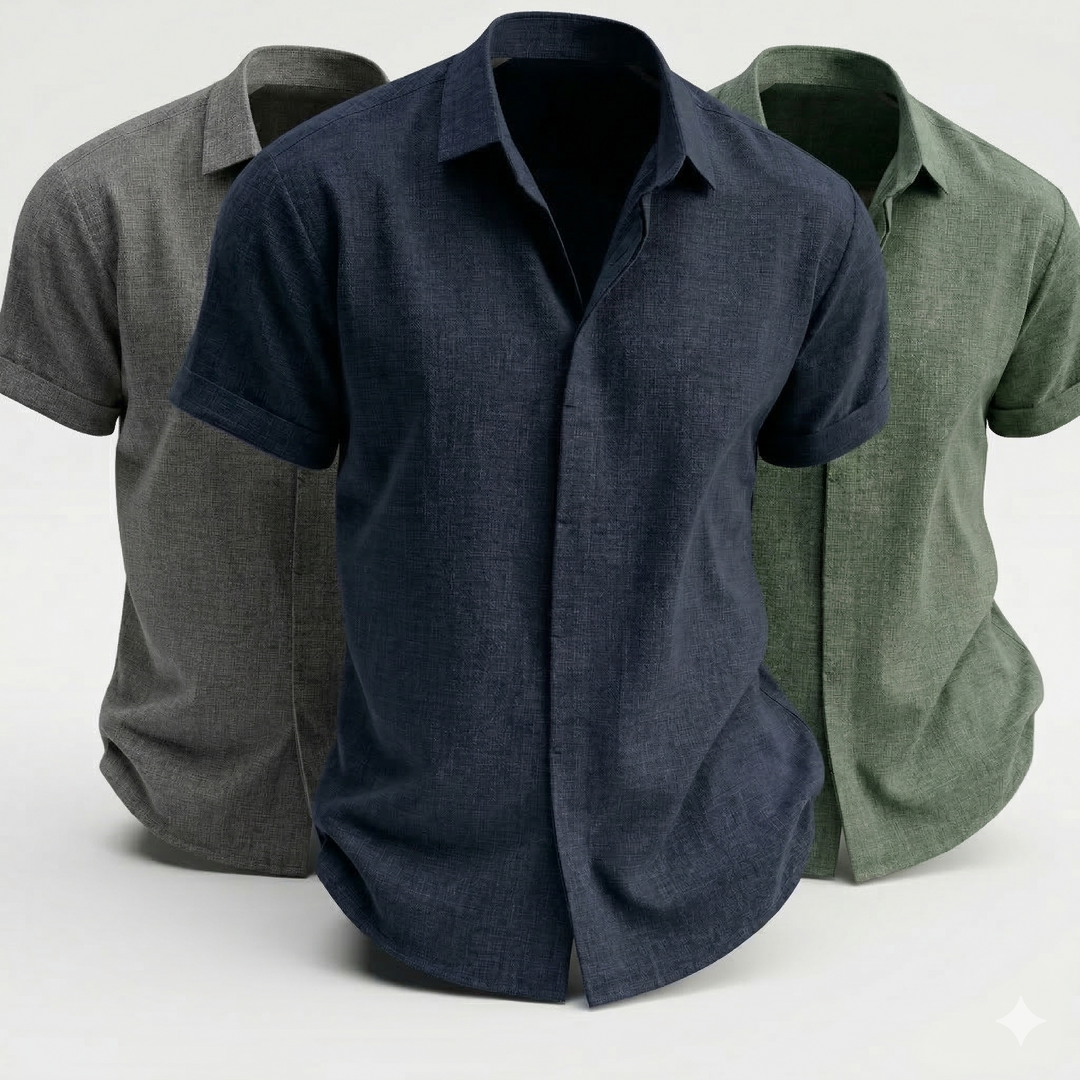 Edward | Men's Casual Button-Up Summer Shirt-MODAUTLET