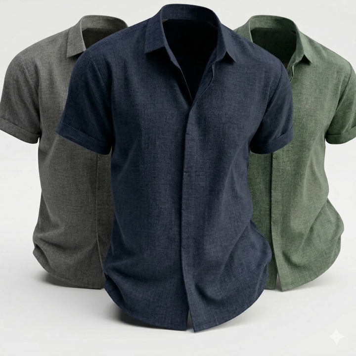Edward | Men's Casual Button-Up Summer Shirt-MODAUTLET