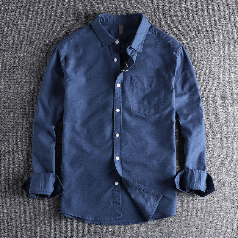 Edward | Men's Classic Long Sleeve Button-Up Shirt-MODAUTLET