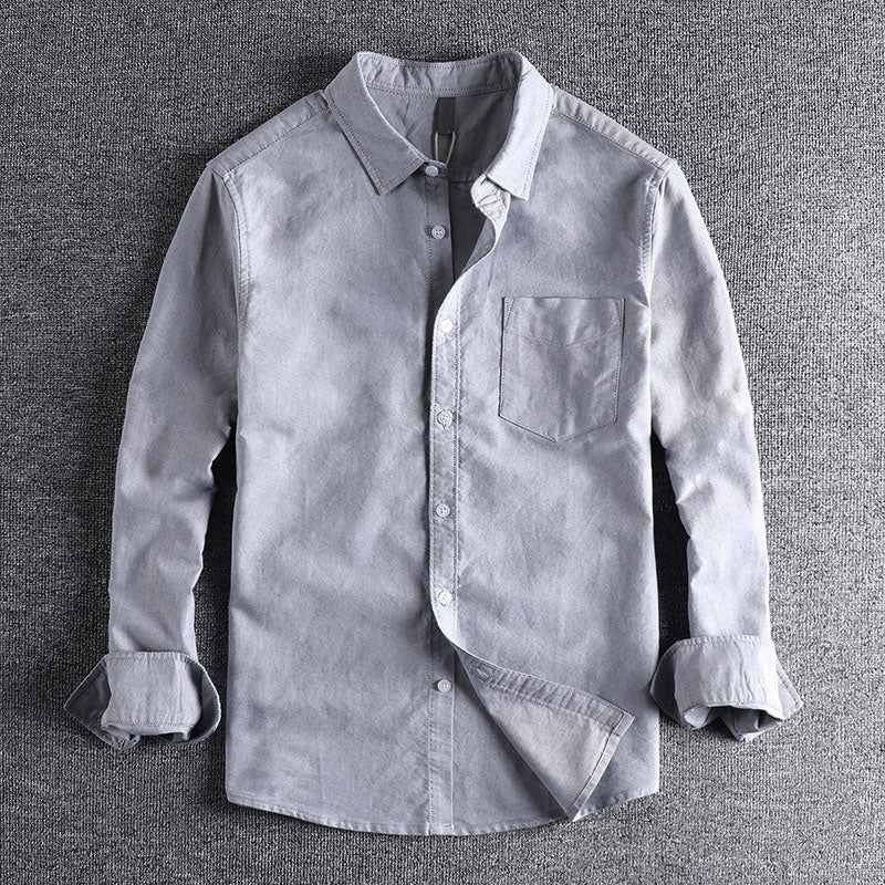 Edward | Men's Classic Long Sleeve Button-Up Shirt-MODAUTLET