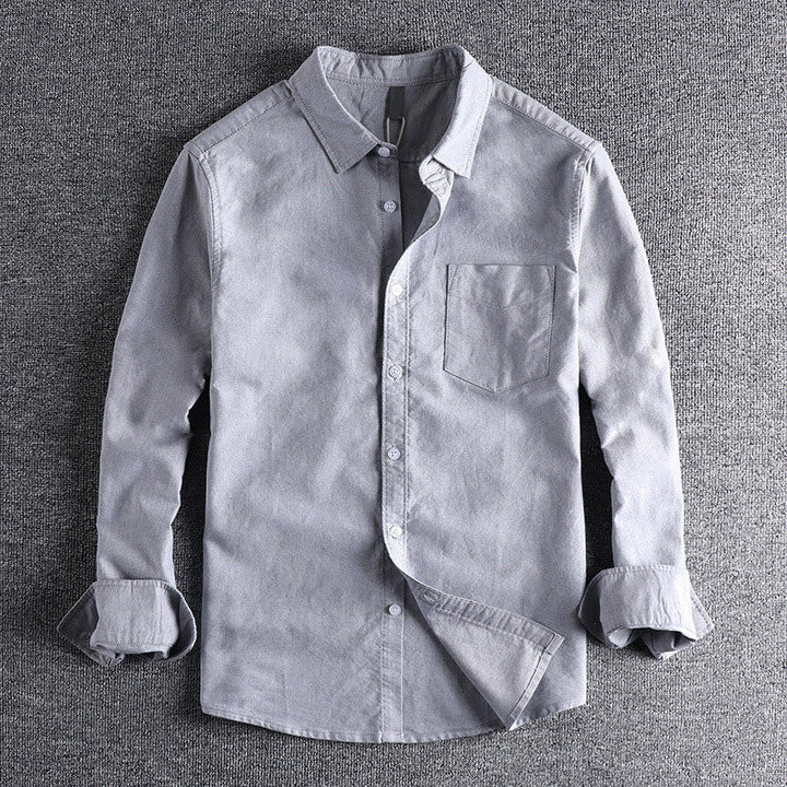 Edward | Men's Classic Long Sleeve Button-Up Shirt-MODAUTLET