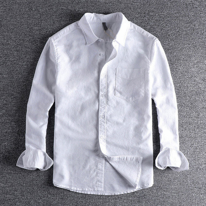 Edward | Men's Classic Long Sleeve Button-Up Shirt-MODAUTLET