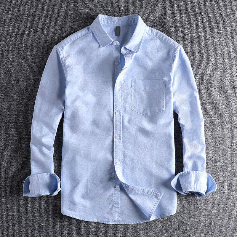 Edward | Men's Classic Long Sleeve Button-Up Shirt-MODAUTLET