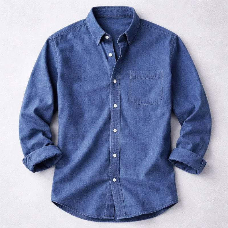 Edward | Men's Long Sleeve Button-Up Shirt-MODAUTLET