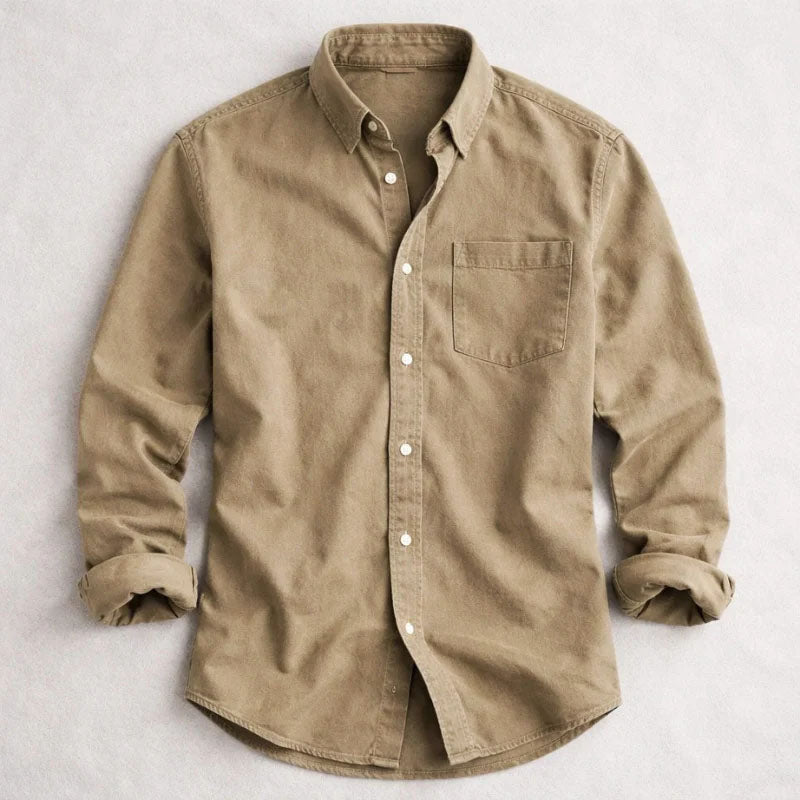 Edward | Men's Long Sleeve Button-Up Shirt-MODAUTLET