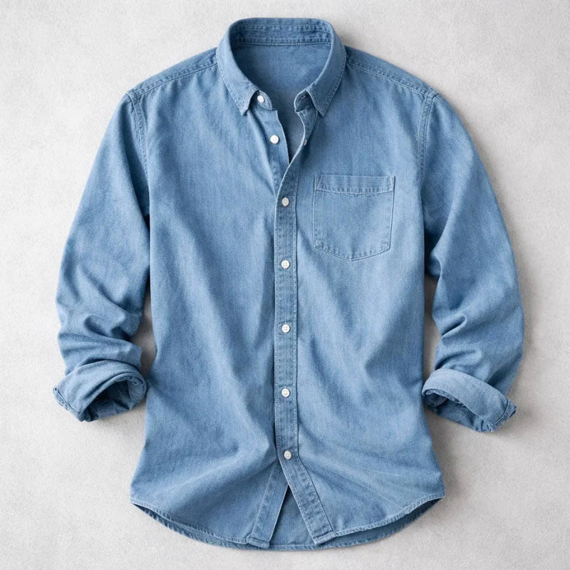 Edward | Men's Long Sleeve Button-Up Shirt-MODAUTLET