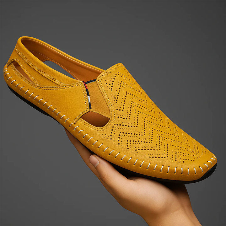 Edward | Men's Perforated Slip-On Shoes-MODAUTLET