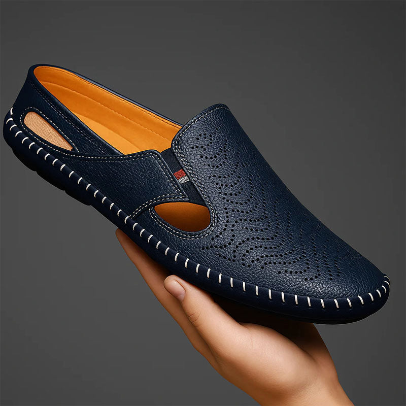 Edward | Men's Perforated Slip-On Shoes-MODAUTLET