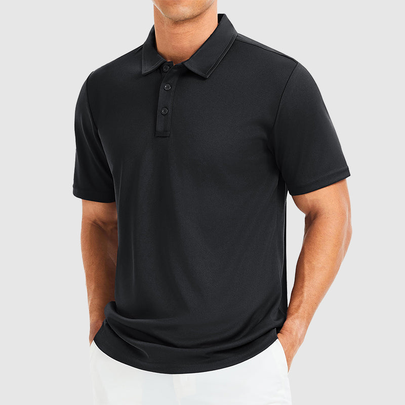 Edward | Men's Polo Shirt with Three-Button Collar-MODAUTLET