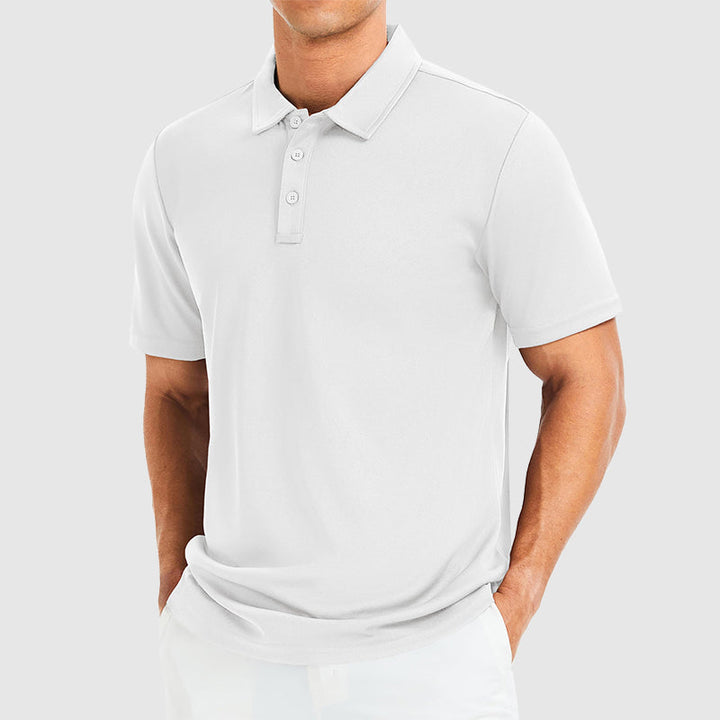 Edward | Men's Polo Shirt with Three-Button Collar-MODAUTLET
