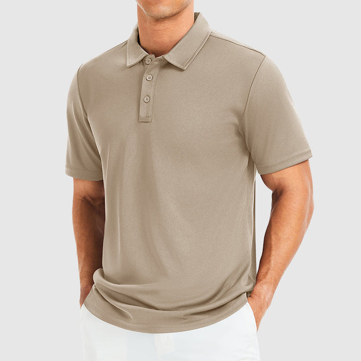 Edward | Men's Polo Shirt with Three-Button Collar-MODAUTLET