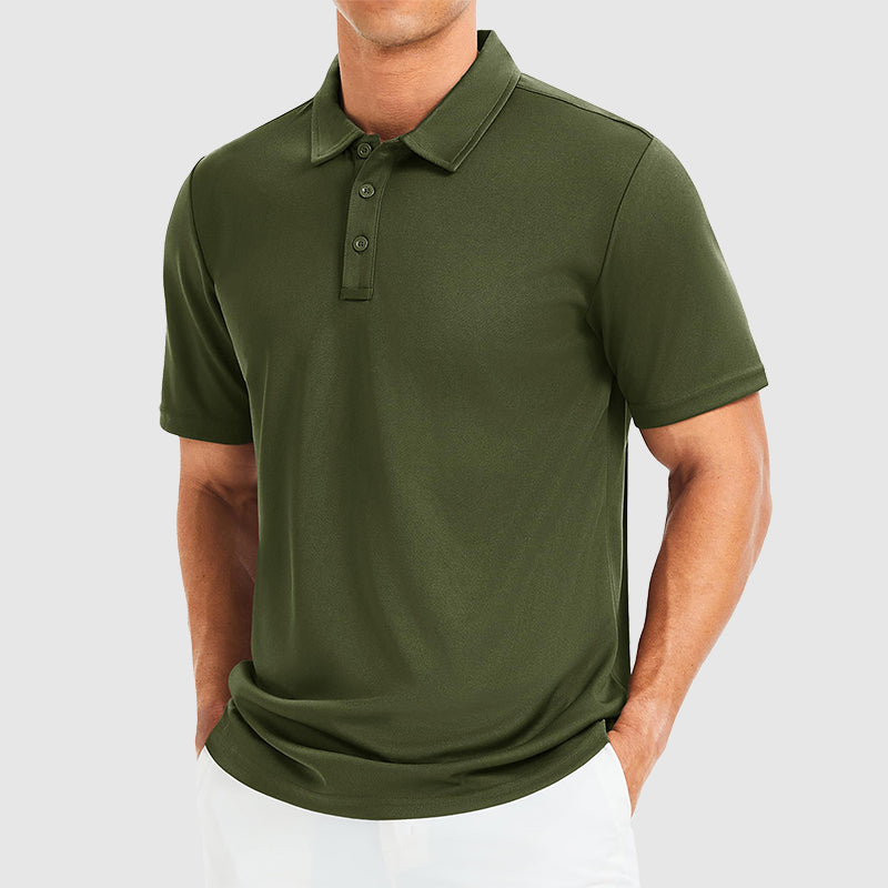 Edward | Men's Polo Shirt with Three-Button Collar-MODAUTLET