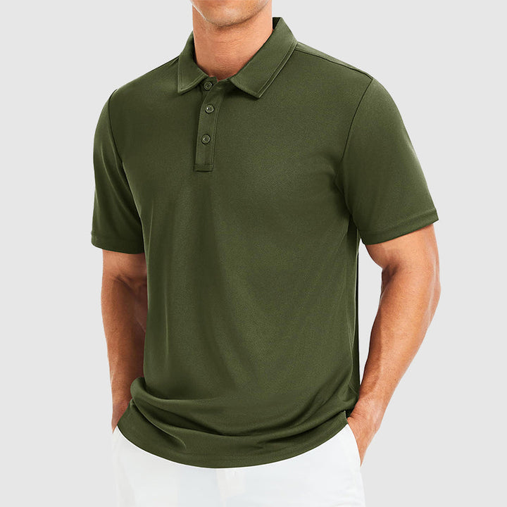 Edward | Men's Polo Shirt with Three-Button Collar-MODAUTLET