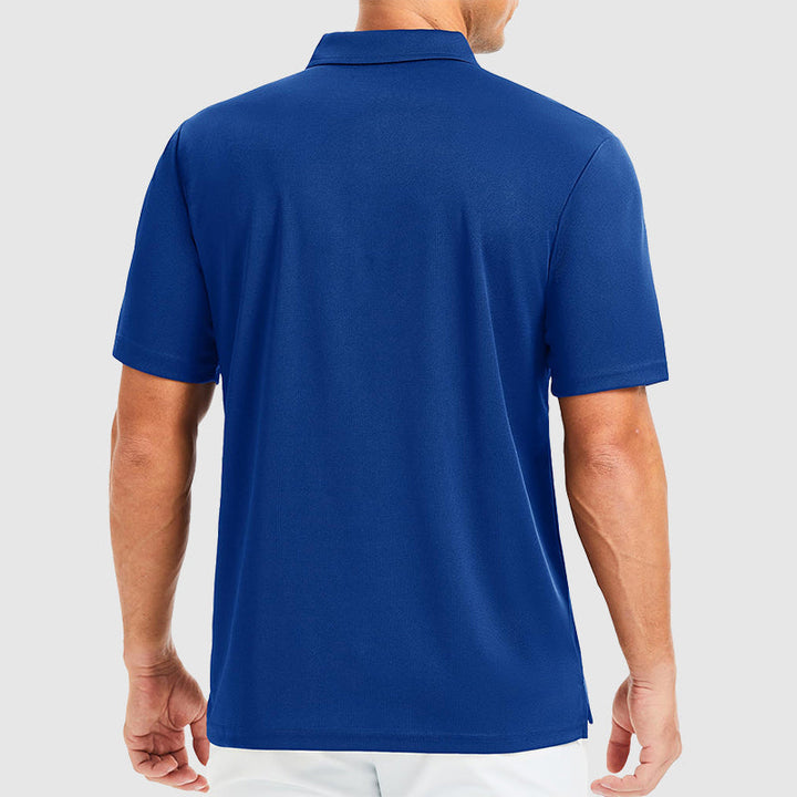 Edward | Men's Polo Shirt with Three-Button Collar-MODAUTLET
