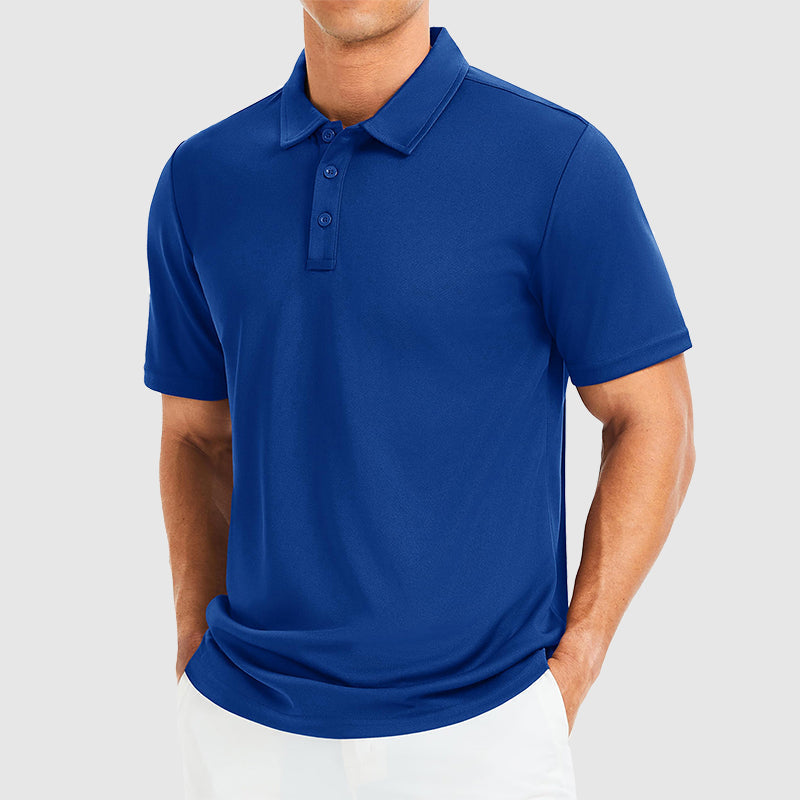 Edward | Men's Polo Shirt with Three-Button Collar-MODAUTLET