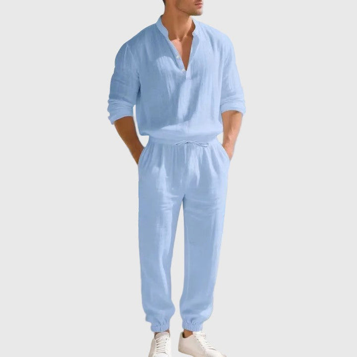 Edward | Men's Relaxed Fit Riviera Two-Piece Set-MODAUTLET