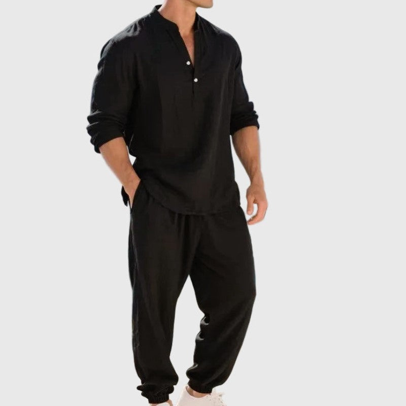 Edward | Men's Relaxed Fit Riviera Two-Piece Set-MODAUTLET