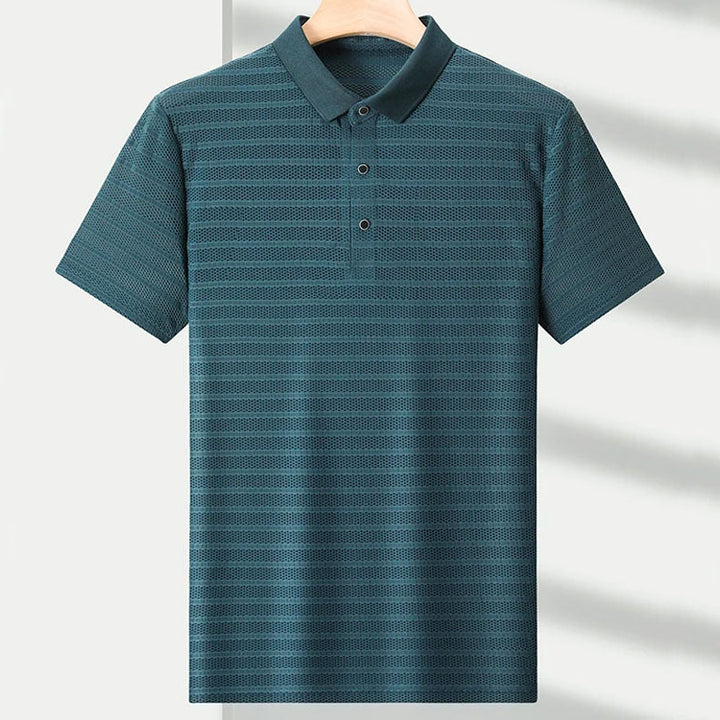 Edward | Men's Striped Pattern Polo Shirt-MODAUTLET