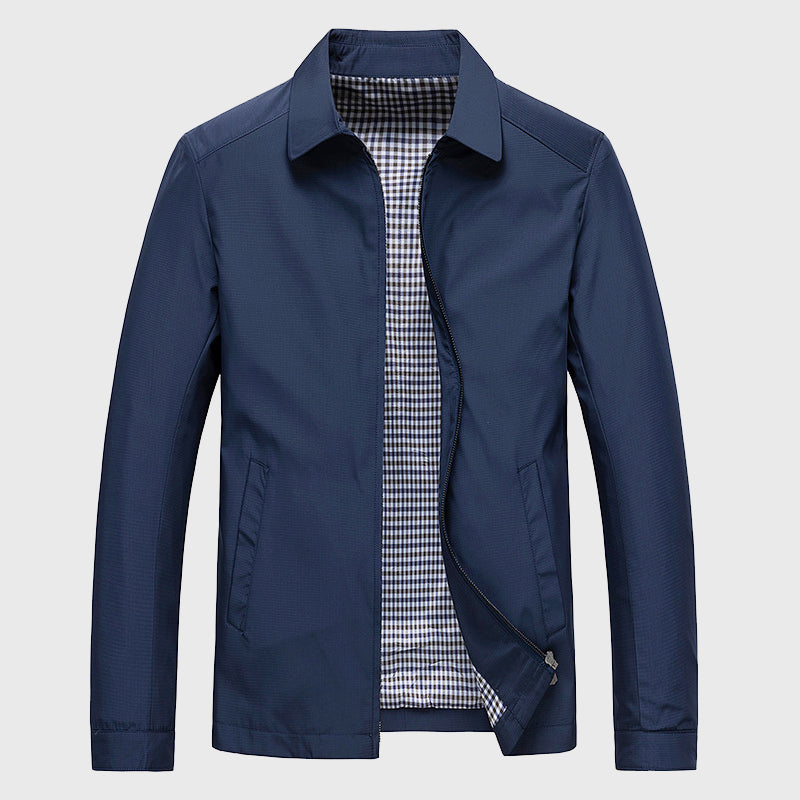 Men's Casual Zip-Up Collar Jacket