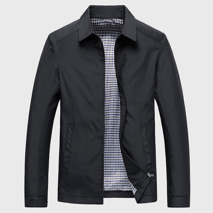 Men's Casual Zip-Up Collar Jacket
