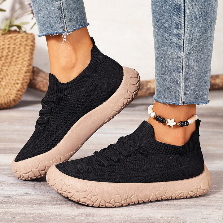 Elaina | Women's Sock-Fit Knit Walking Shoes-MODAUTLET