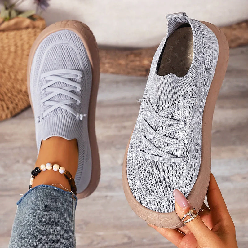 Elaina | Women's Sock-Fit Knit Walking Shoes-MODAUTLET