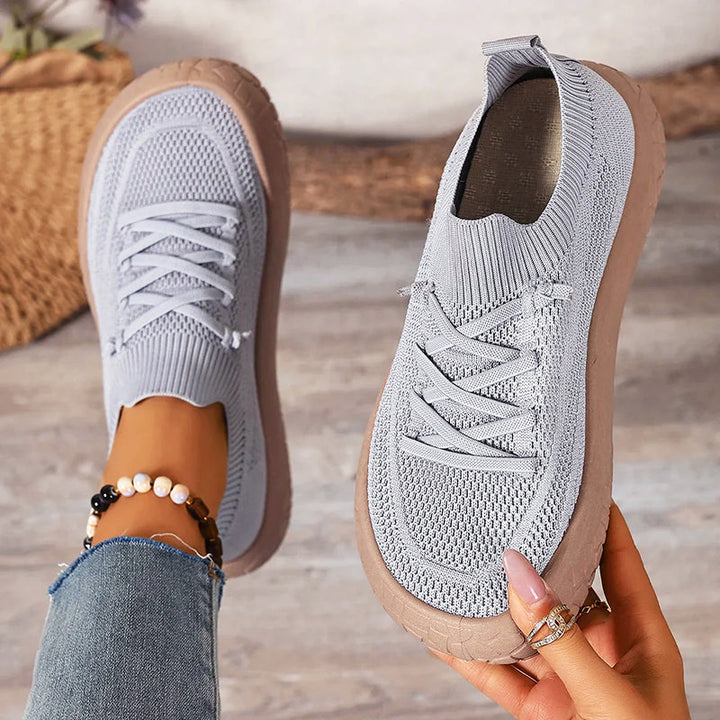Elaina | Women's Sock-Fit Knit Walking Shoes-MODAUTLET