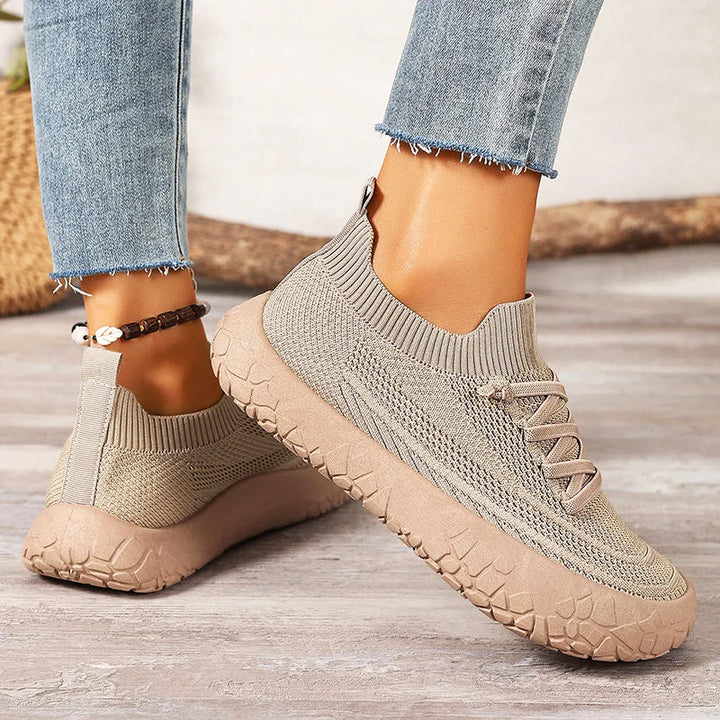 Elaina | Women's Sock-Fit Knit Walking Shoes-MODAUTLET