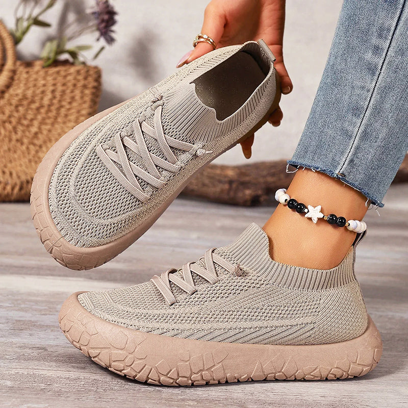 Elaina | Women's Sock-Fit Knit Walking Shoes-MODAUTLET