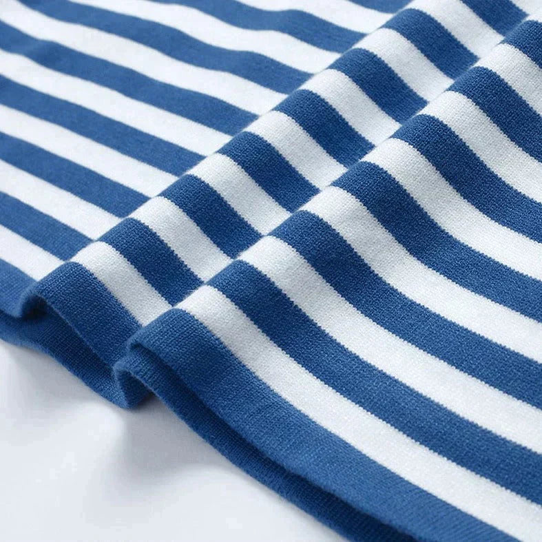 Women's Striped Long Sleeve Top-MODAUTLET