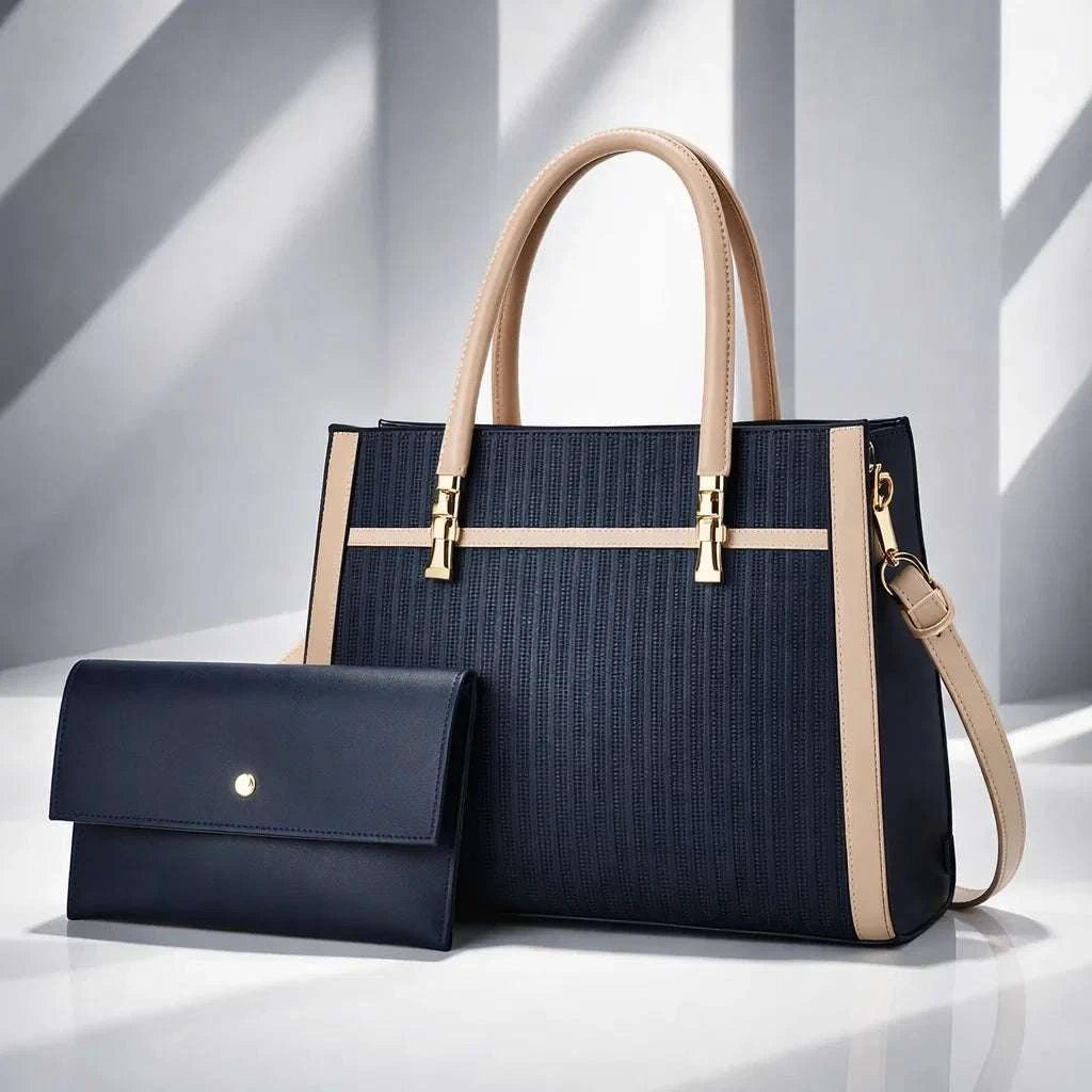 Elegant Contrast Set for Stylish Outfits Blue