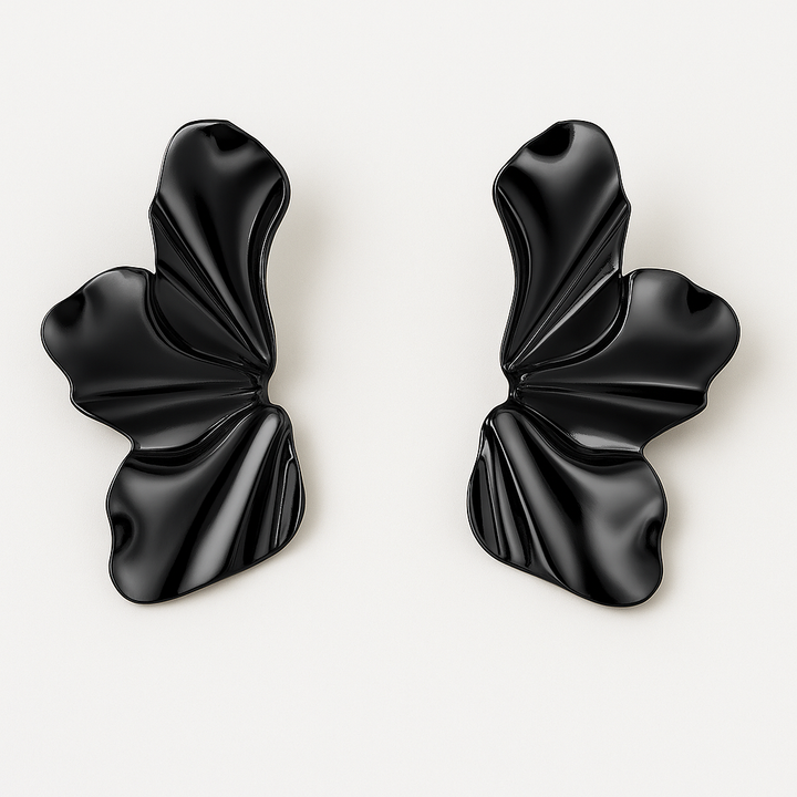 Elegant Floral-Inspired Earrings for Any Occasion Black