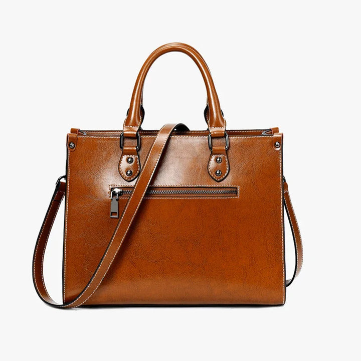 Elegant Genuine Leather Women's Tote Bag-MODAUTLET