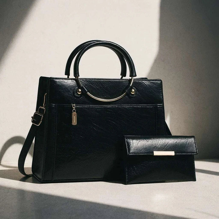 Elegant Handbag Set for Stylish Women Black