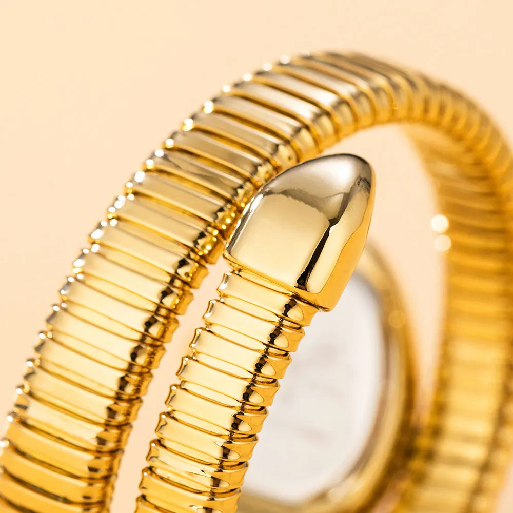 Elegant Serpent Bracelet Watch
