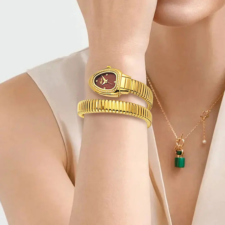 Elegant Serpent Bracelet Watch