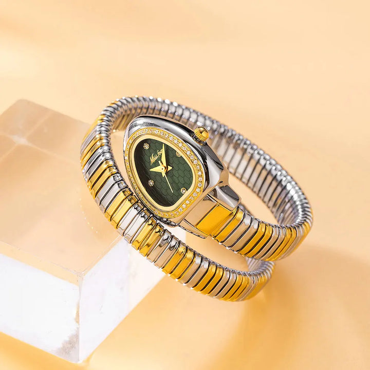 Elegant Serpent Bracelet Watch