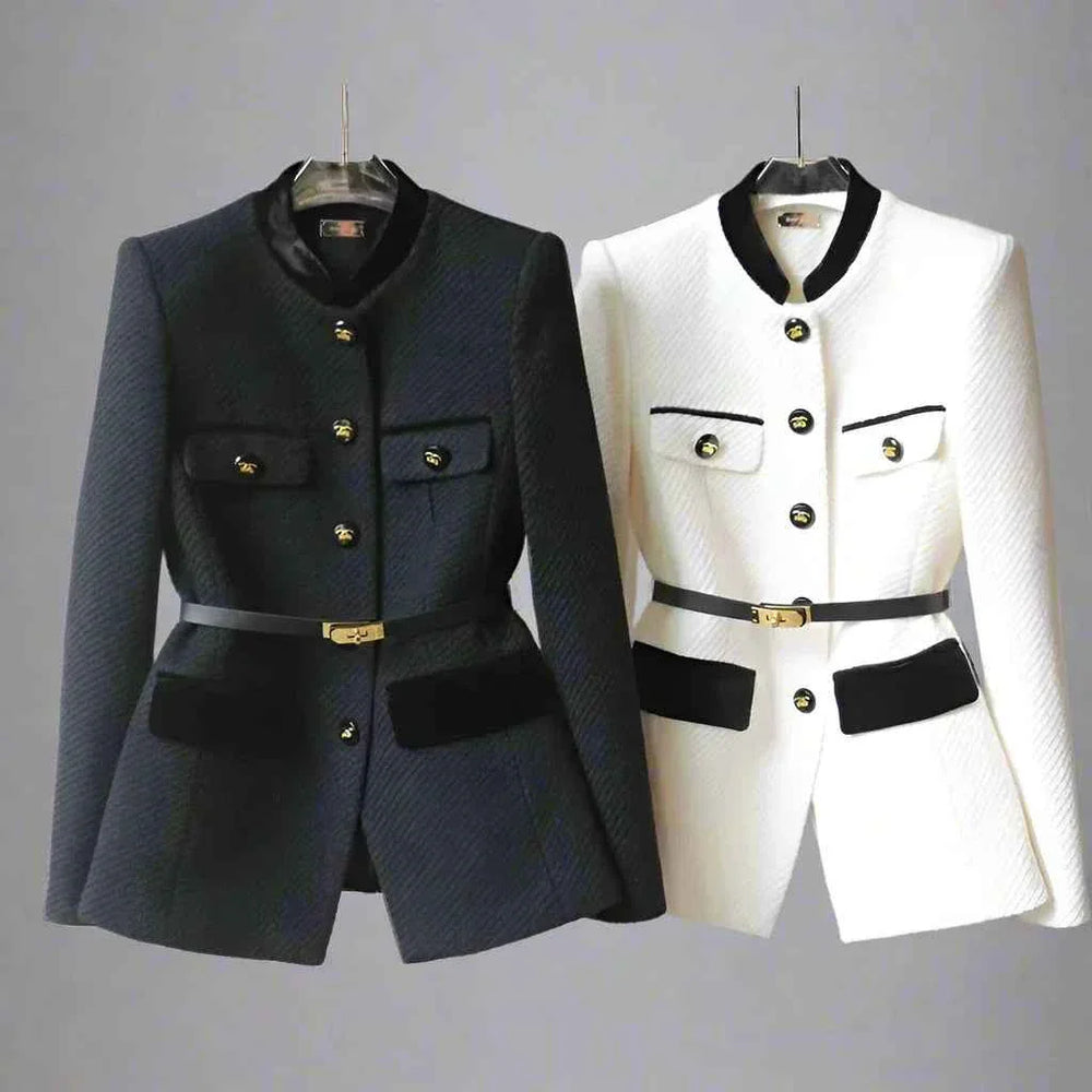 Elegant Wool Blend Office Jacket For Professional Women