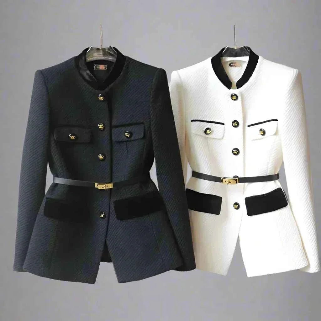 Elegant Wool Blend Office Jacket For Professional Women