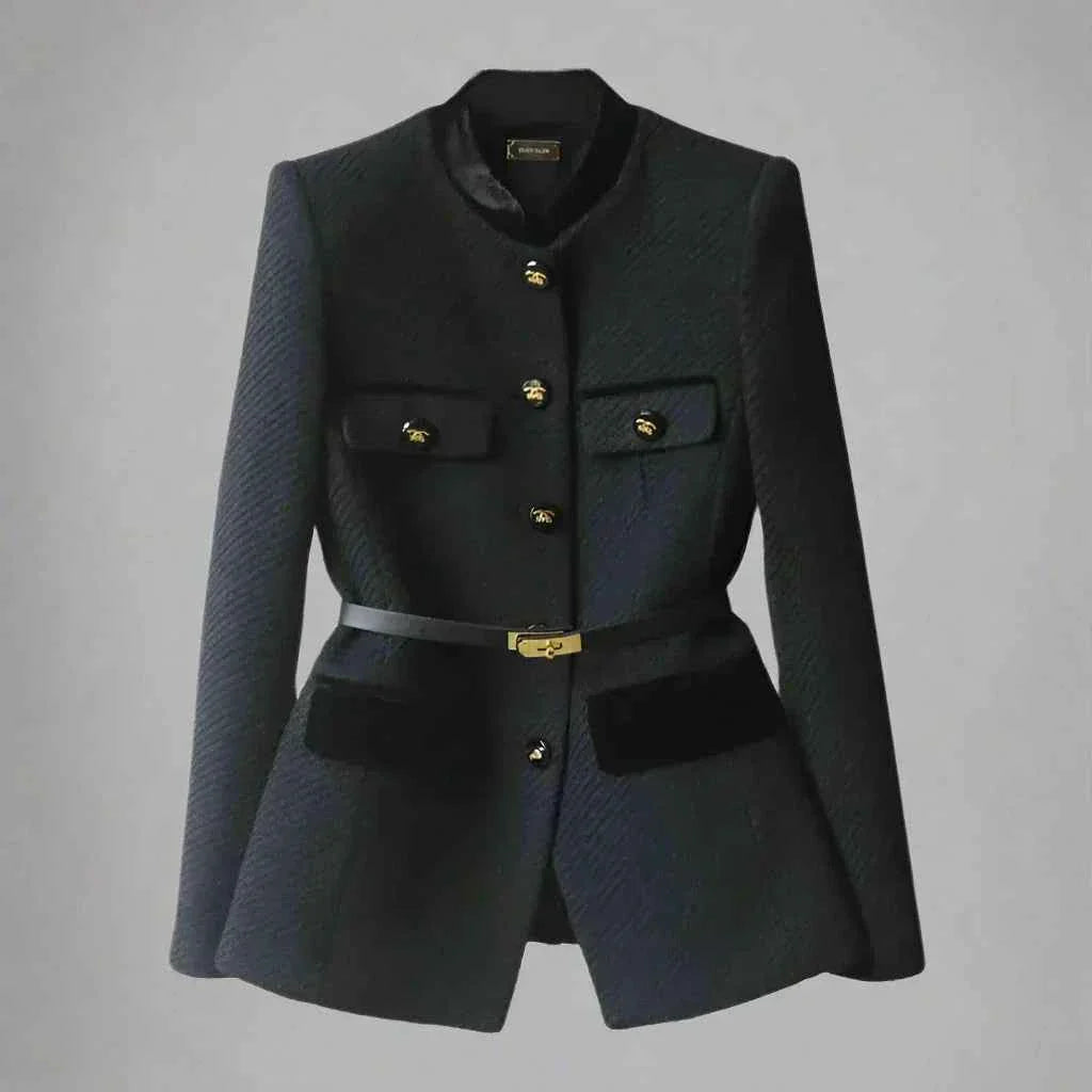 Elegant Wool Blend Office Jacket For Professional Women