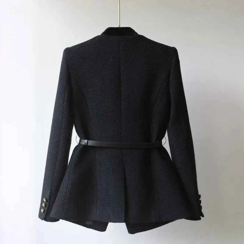 Elegant Wool Blend Office Jacket For Professional Women