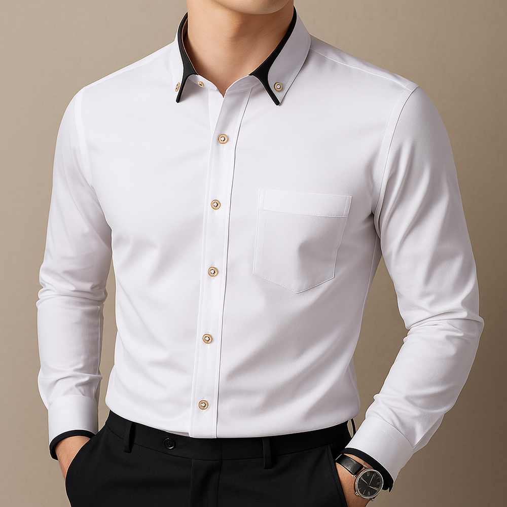 Men's Avant Garde Button-Down Shirt-MODAUTLET