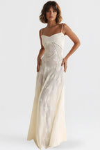 Women's Timeless Elegant Maxi Dress for Evening Events White
